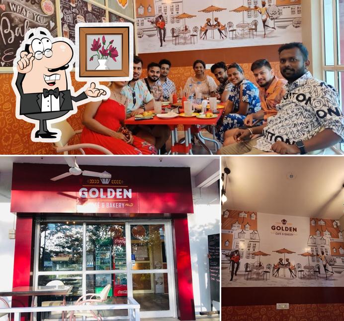 The interior of Golden Cafe & Bakery