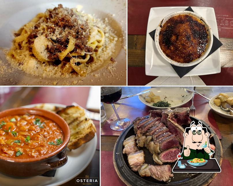 Creme brulee al Osteria Luci in Cucina