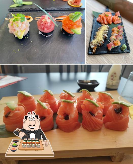 Wählt verschiedene Sushi-Optionen