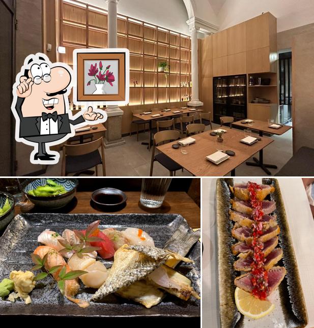 Gli interni di Omacasé Sushiteca