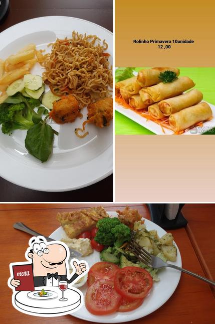 Comida em Restaurante Tian Ran Vegetariano