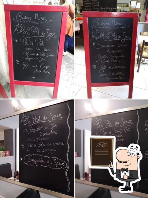 Resto Café La Table de Flo présente un tableau affichant le menu