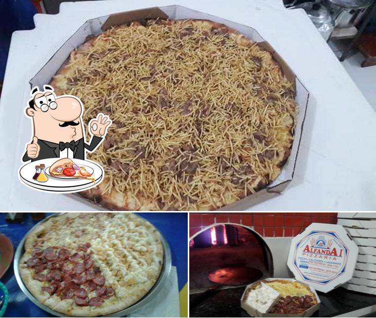 Escolha pizza no Pizzaria alfanda