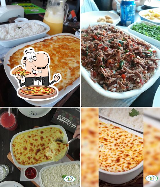 Escolha pizza no Água Doce Cachaçaria - Itapetininga