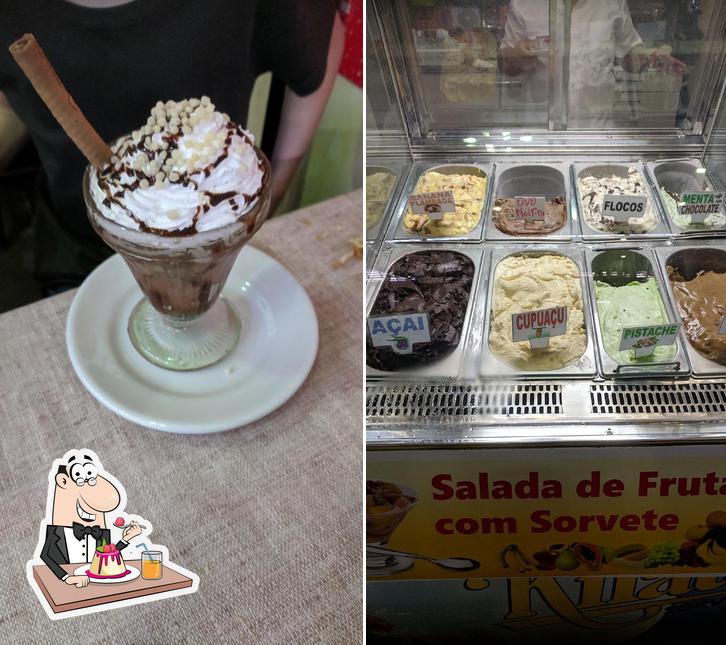 Beijo Frio - Sorveteria & Cafeteria serve uma escolha de sobremesas