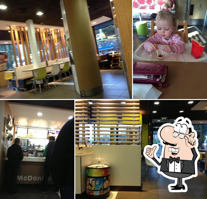 The interior of McDonald's