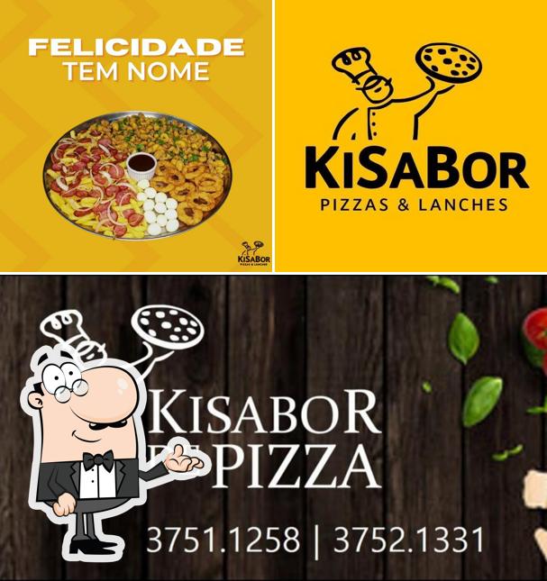 A imagem da interior e comida no Pizzaria Ki Sabor