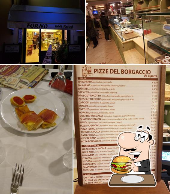 Prova un hamburger a Pizzeria Del Borgaccio
