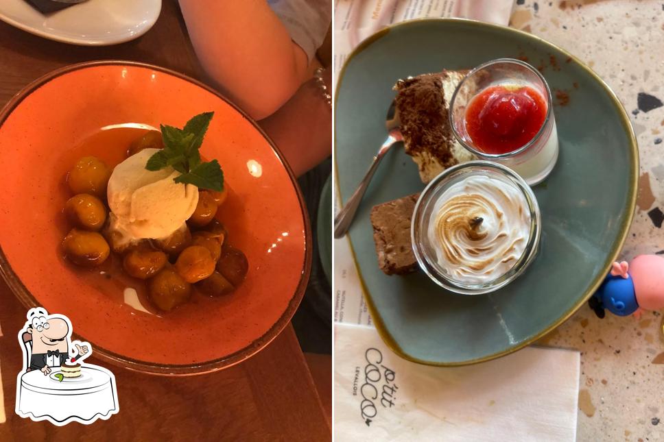 P'tit coco Levallois propose une variété de plats sucrés