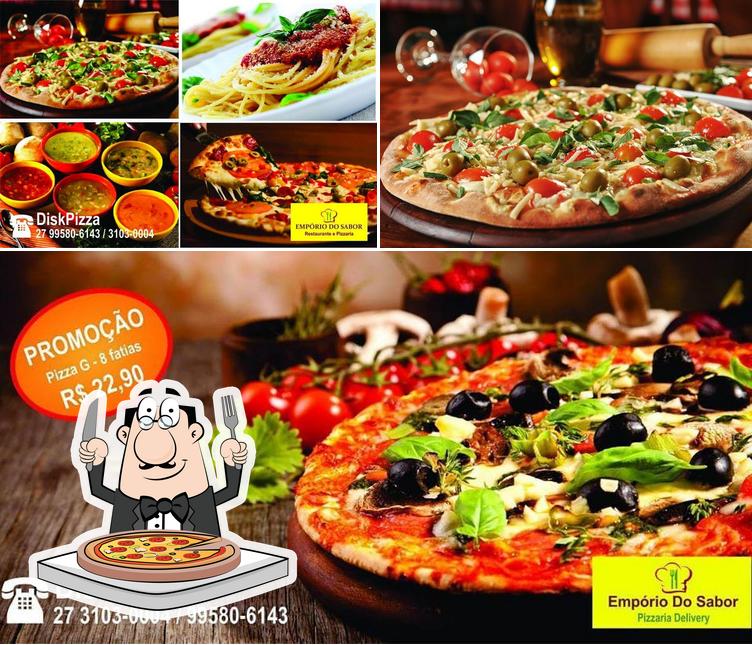 Pick pizza at Diamond Shop