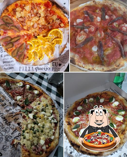 Escolha diversos tipos de pizza