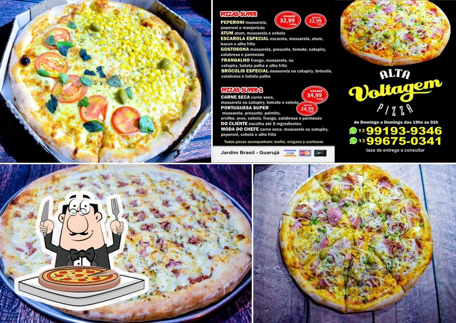 Peça diferentes estilos de pizza