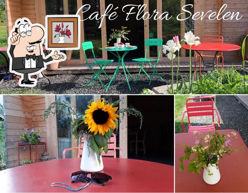 Gli interni di Café Flora Sevelen
