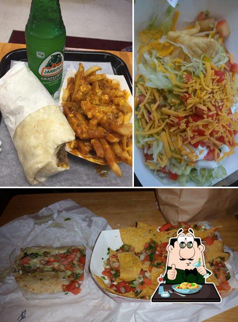 Food at King Burrito Mexican Food