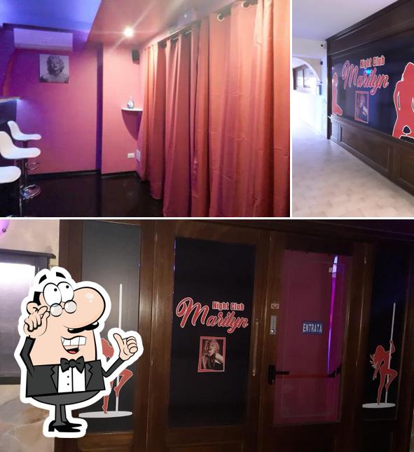 Gli interni di Night Club Marilyn