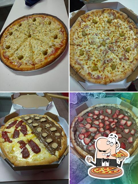 Consiga diferentes variedades de pizza