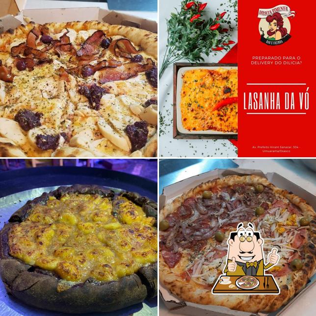 No Dilicia Pimenta, você pode provar pizza