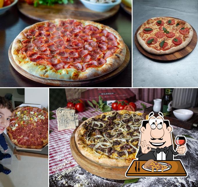 Consiga diferentes variedades de pizza