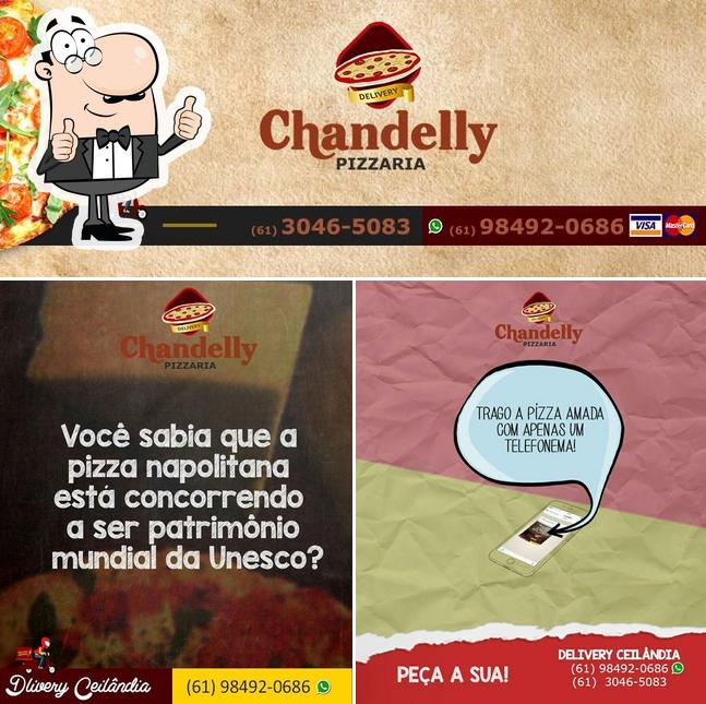 See this picture of Pizzaria Chandelly