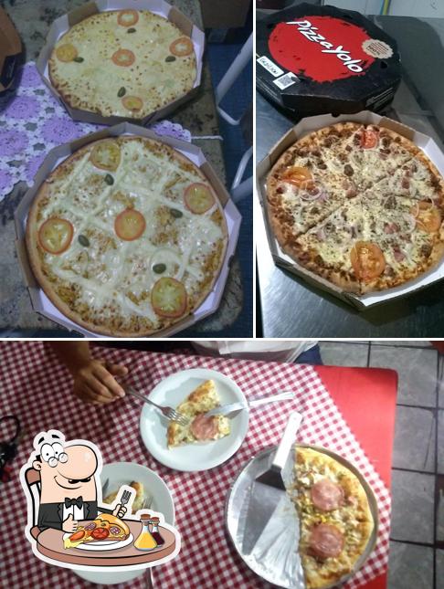 Consiga diferentes variedades de pizza