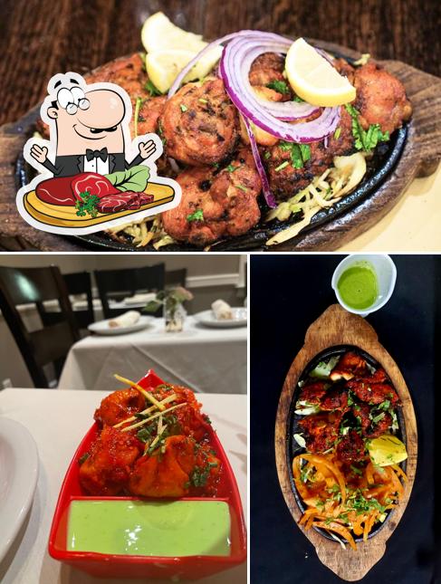 Get meat dishes at Rangoli Indian Restaurant