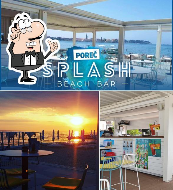 Gli interni di Splash Beach Bar