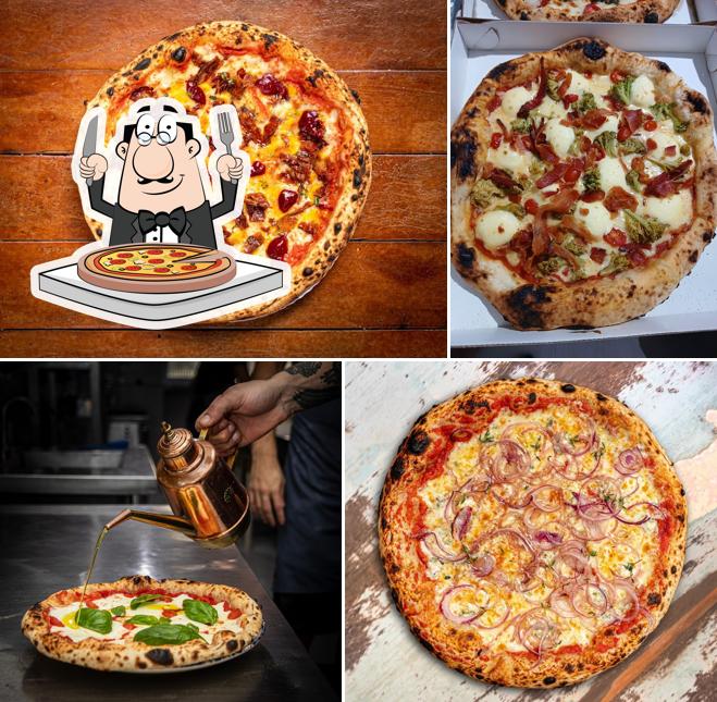 Consiga diferentes variedades de pizza