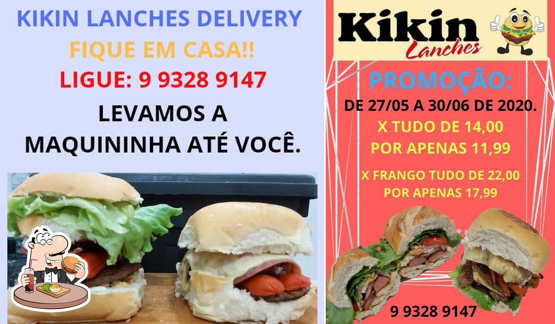 Delicie-se com um hambúrguer no KIKIN Lanches