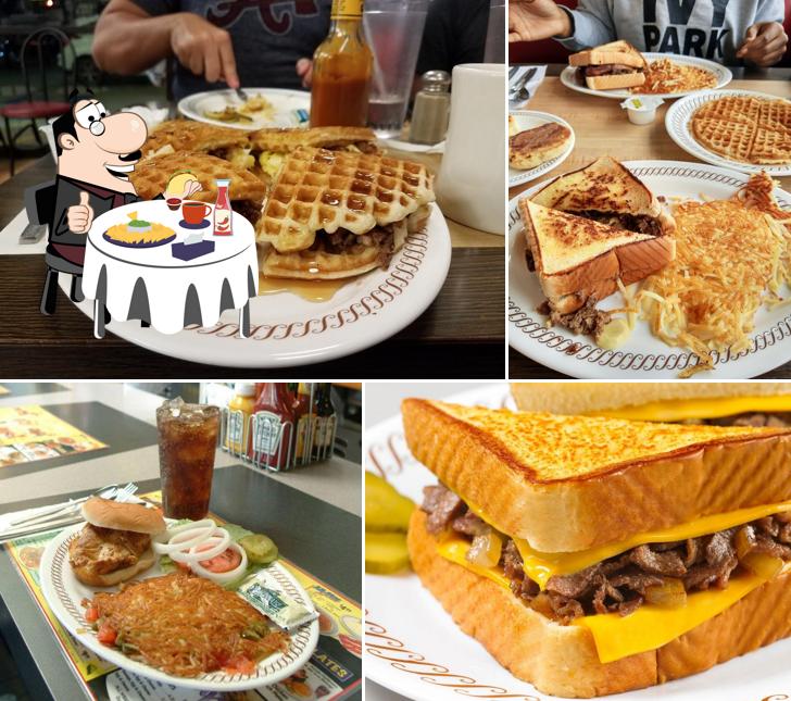 Try out a burger at Waffle House