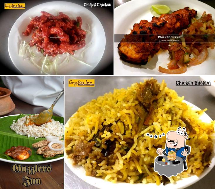 Food at Guzzlers Inn