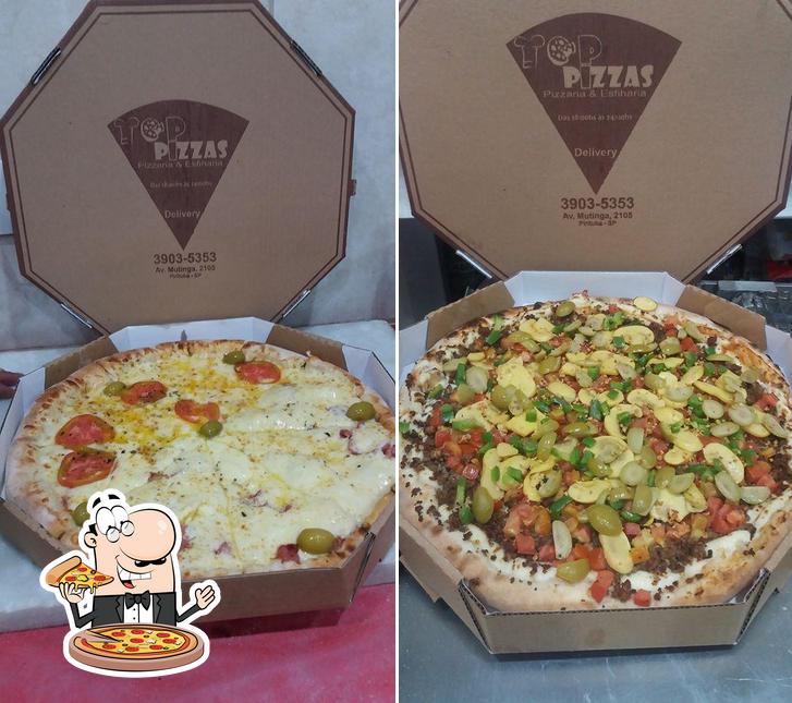 No Top Pizzas & esfihas, você pode conseguir pizza