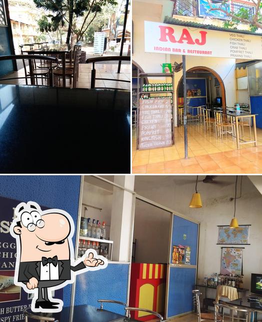 The interior of Raj Indian Bar & Restaurant