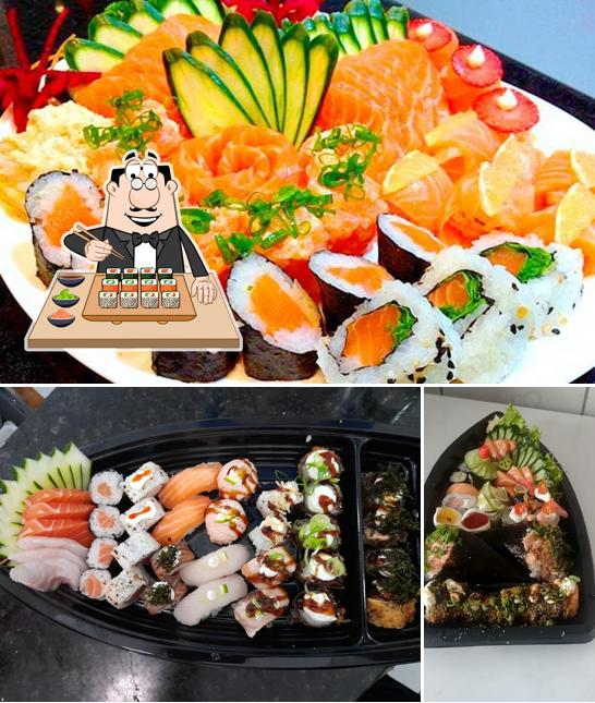 Escolha diversas opções de sushi