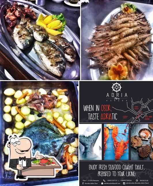 Try out seafood at Restaurant Adria