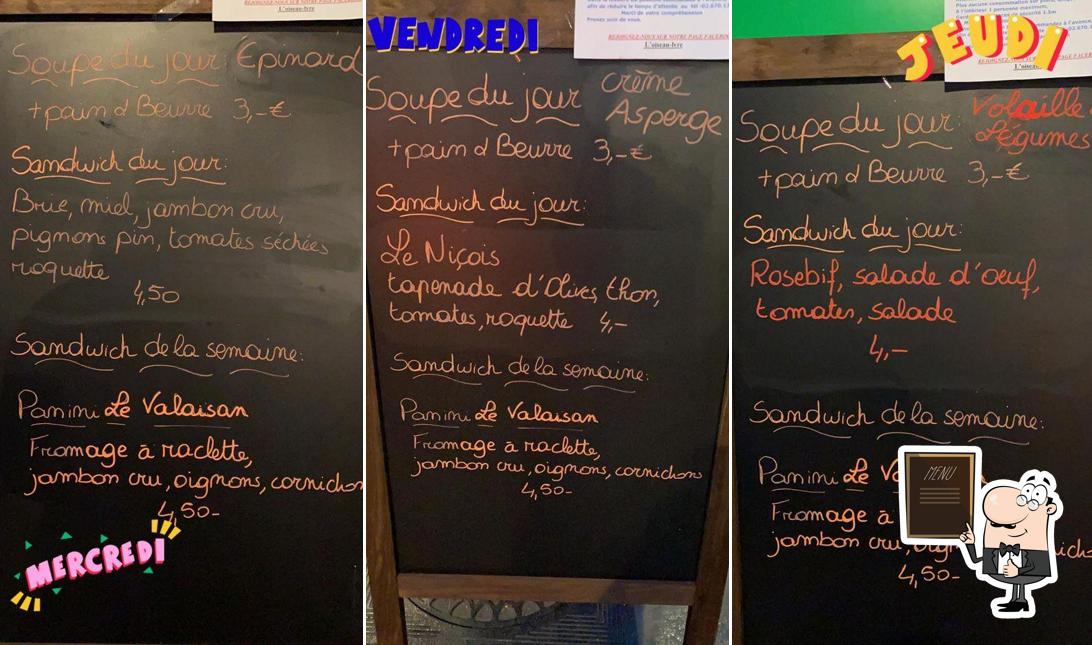 Le menu du tableau présente les options disponibles)