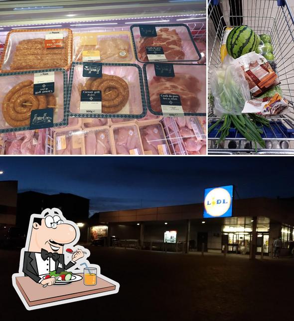 The picture of Lidl’s food and exterior
