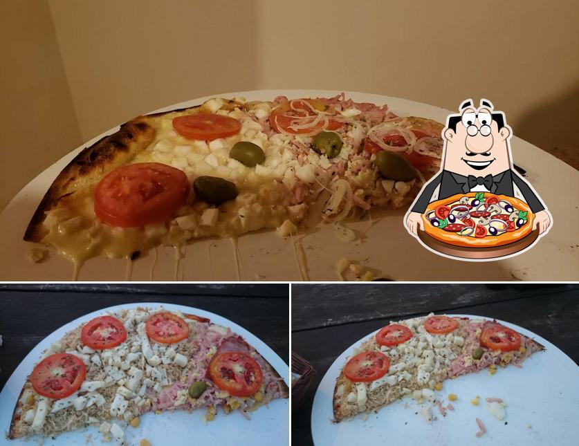 Escolha pizza no Magnólia Pizzaria