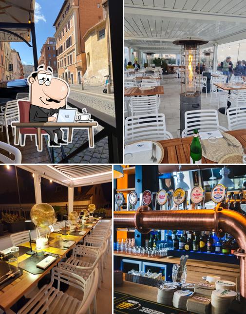 Gli interni di Giulia&Sisto Roma Terrazza San Clemente