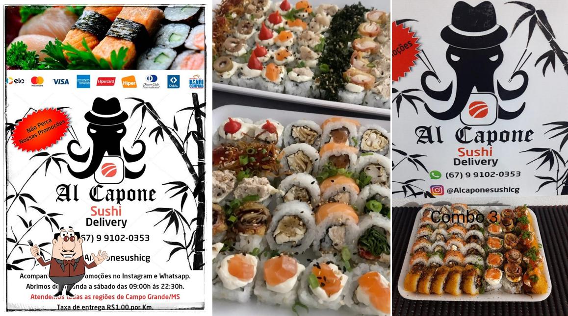 Comida em Alcapone sushi