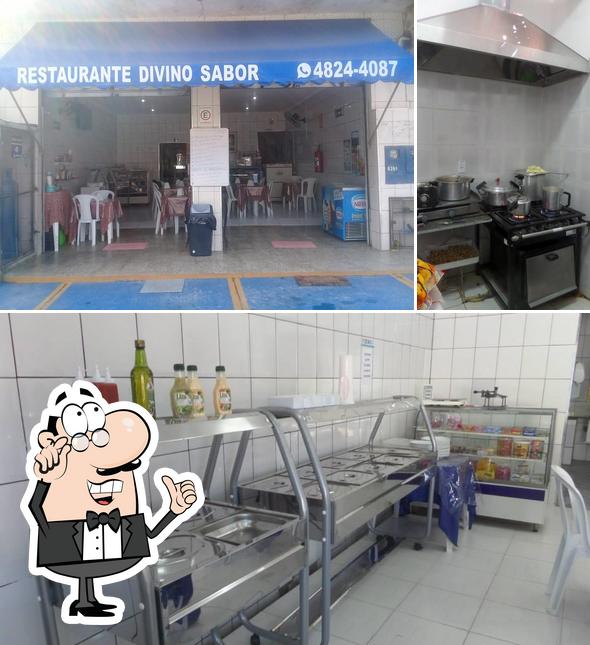 O interior do Reataurante Divino Sabor