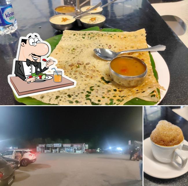 This is the picture displaying food and exterior at A1 hotel