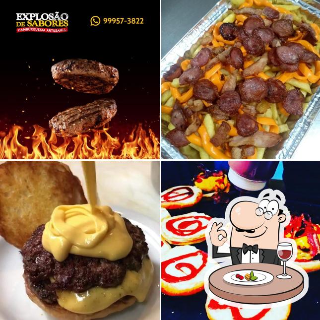 Platos en Explosão de Sabores Hamburgueria Artesanal Delivery