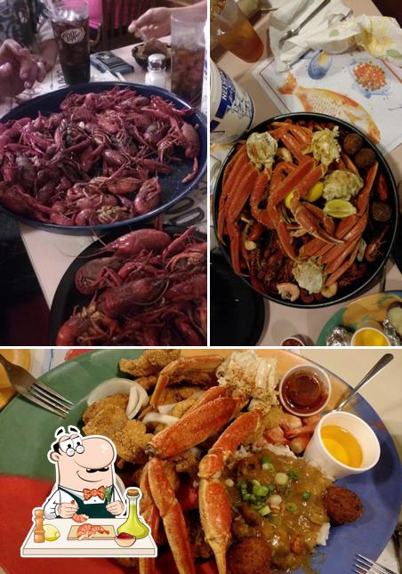 Order seafood at Who Dat's Cajun Restaurant