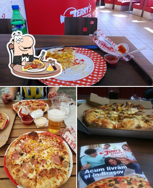 A Jerry's Pizza Brasov, vous pouvez profiter des pizzas