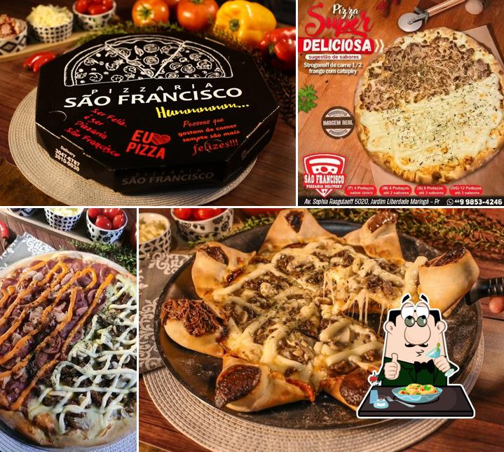 Comida em Pizzaria São Francisco