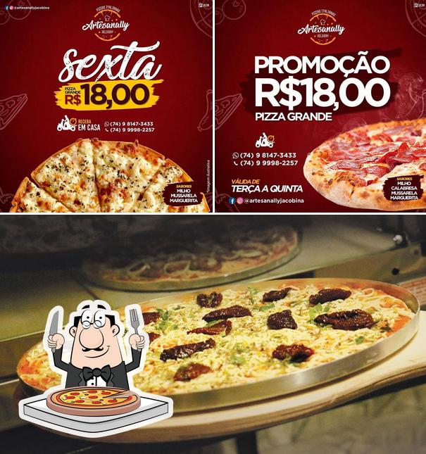 Experimente pizza no Artesanally Jacobina