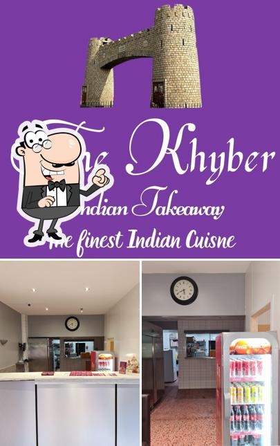 The interior of Khyber Indian Takeaway