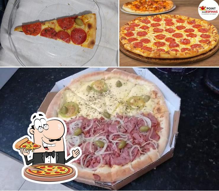 Consiga pizza no Point das esfihas