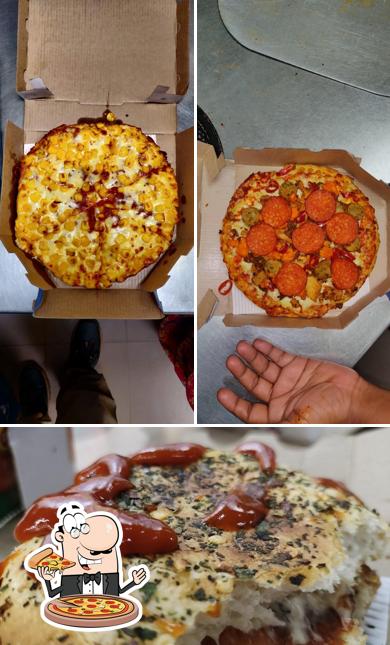 Pick various kinds of pizza