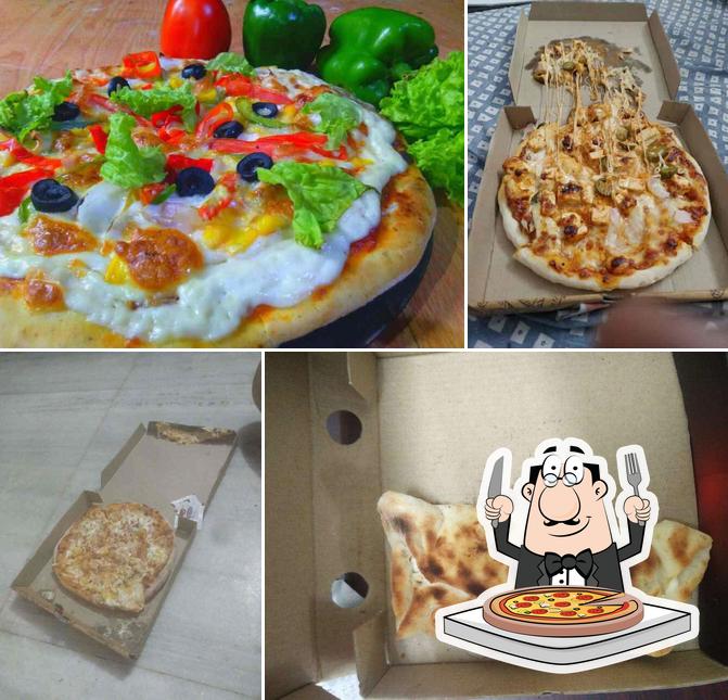 Pick various kinds of pizza